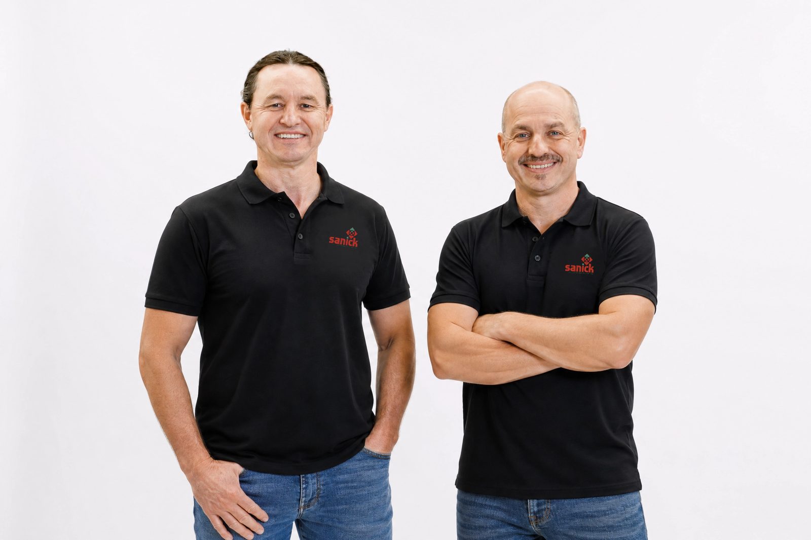 Fabiano e Adriano, fundadores da Sanick Equipamentos de Precisão